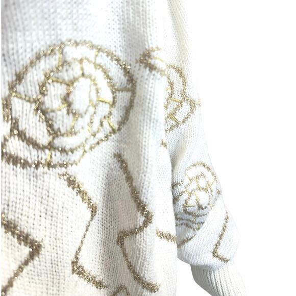 Cervelle Cardigan Sweater Women’s Large Abstract Geometric Embroidery VTG 90s - Picture 4 of 14